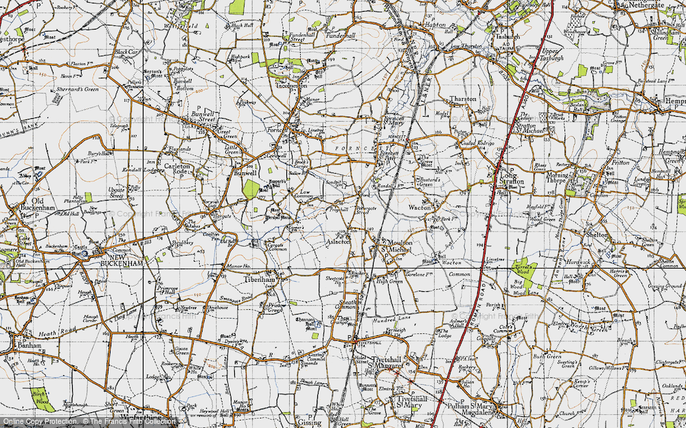 Old Map of Pottergate Street, 1946 in 1946