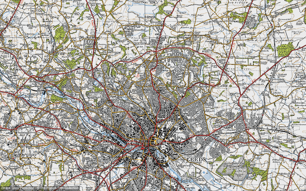 Old Map of Potternewton, 1947 in 1947