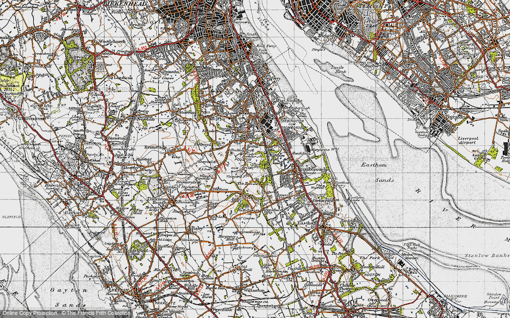 Old Map of Poulton, 1947 in 1947