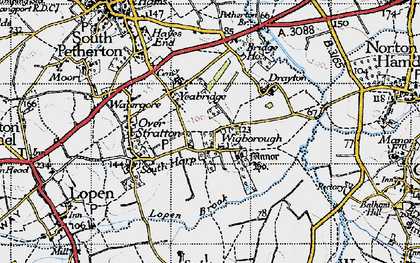 Old map of Pound in 1945