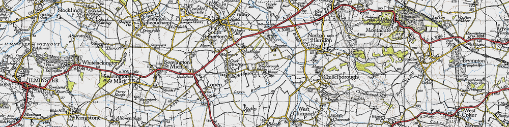 Old map of Pound in 1945