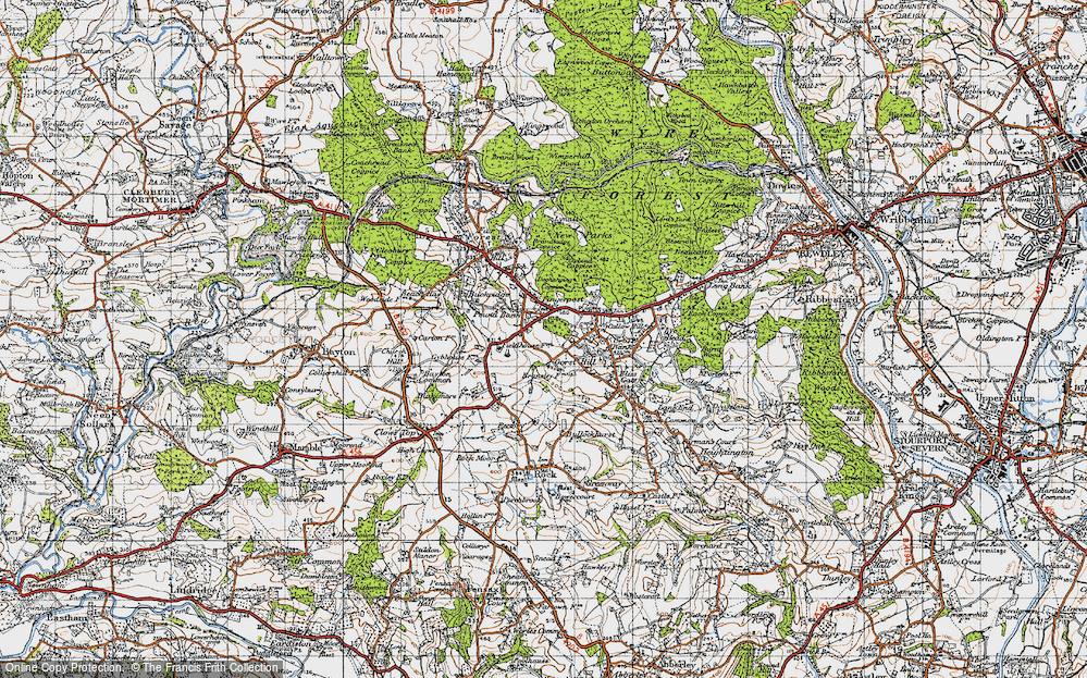 Old Map of Pound Bank, 1947 in 1947