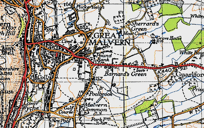 Old map of Pound Bank in 1947
