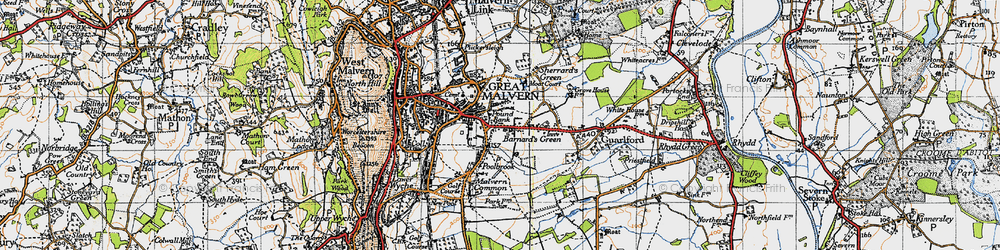 Old map of Pound Bank in 1947