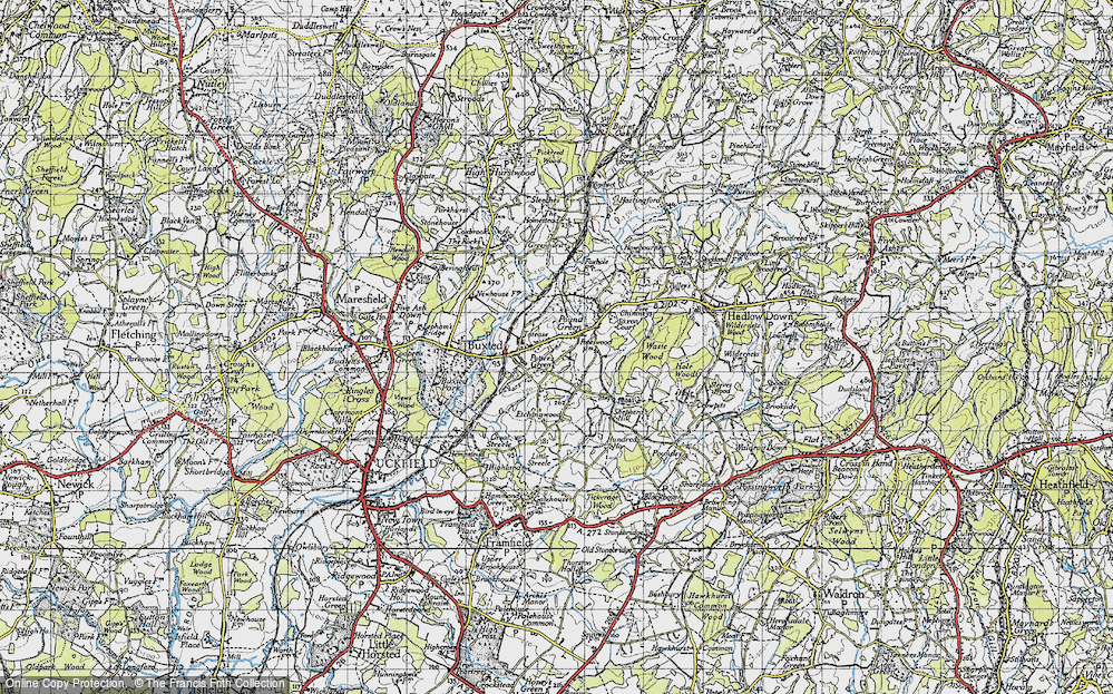 Old Map of Pound Green, 1940 in 1940