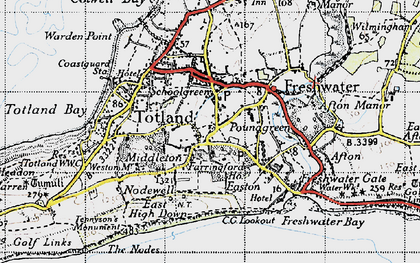 Old map of Pound Green in 1945