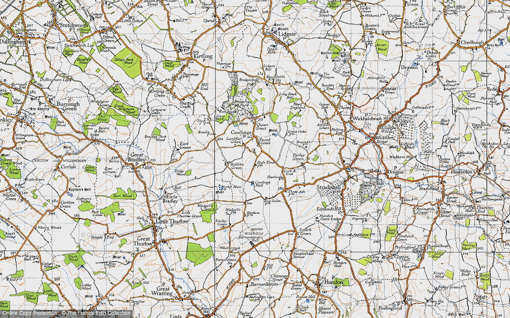 Old Map of Pound Green, 1946 in 1946