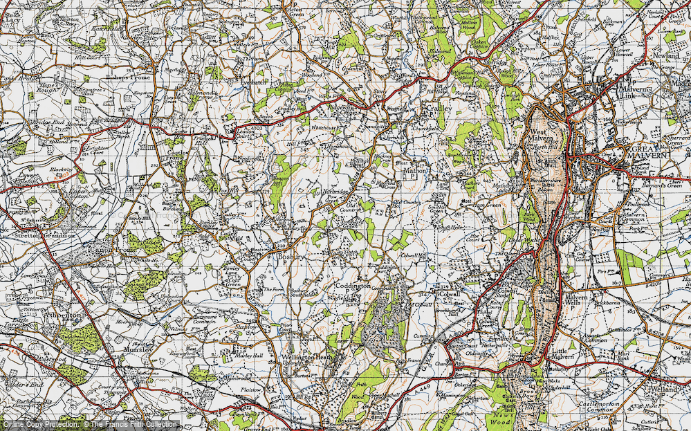 Old Map of Pow Green, 1947 in 1947