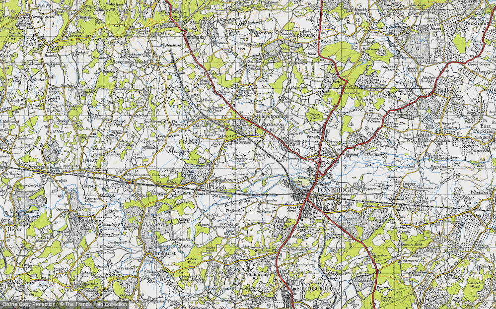 Old Map of Powder Mills, 1946 in 1946