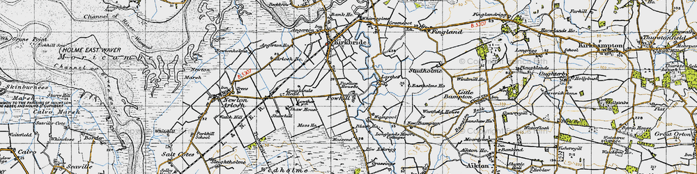 Old map of Powhill in 1947