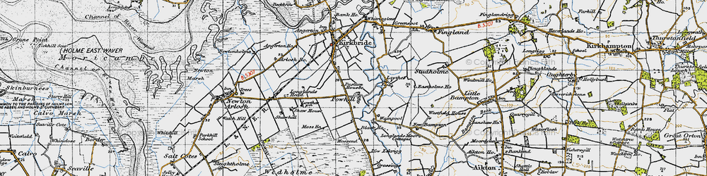 Old map of Mossend in 1947