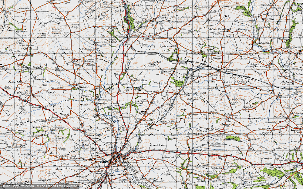 Old Map of Poyston Cross, 1946 in 1946