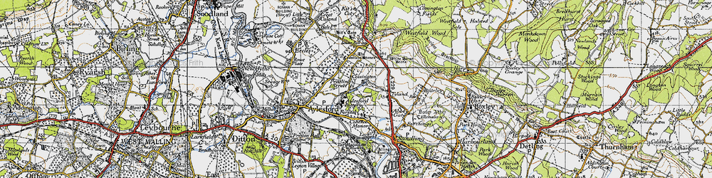 Old map of Pratling Street in 1946