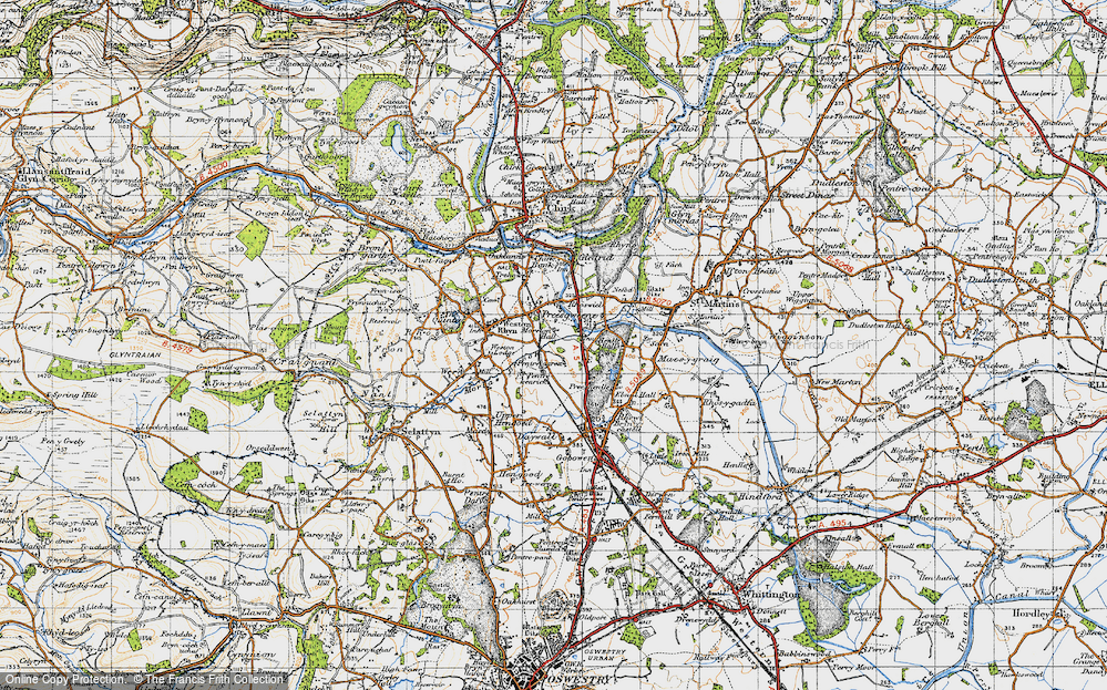 Old Map of Preesgweene, 1947 in 1947