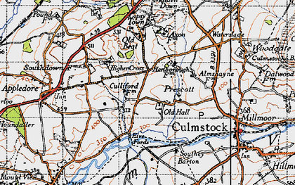 Old map of Prescott in 1946