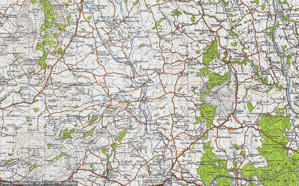 Old Map of Prescott, 1947 in 1947