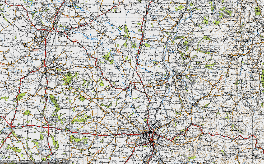 Old Map of Prestbury, 1947 in 1947