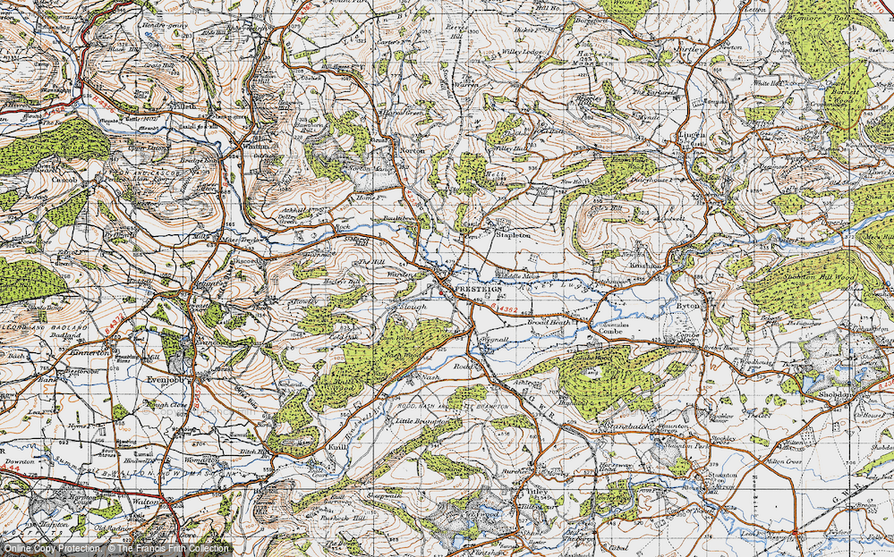 Old Map of Presteigne, 1947 in 1947
