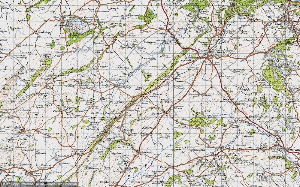 Old Map of Presthope, 1947 in 1947