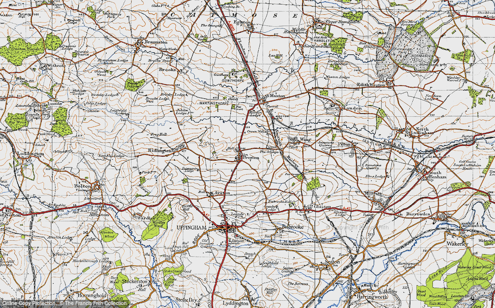 Old Map of Preston, 1946 in 1946