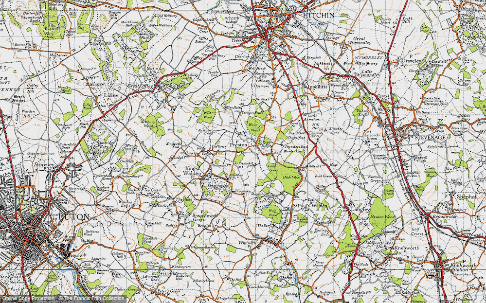 Old Map of Preston, 1946 in 1946