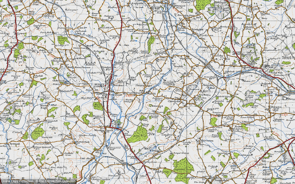 Old Map of Preston Bagot, 1947 in 1947
