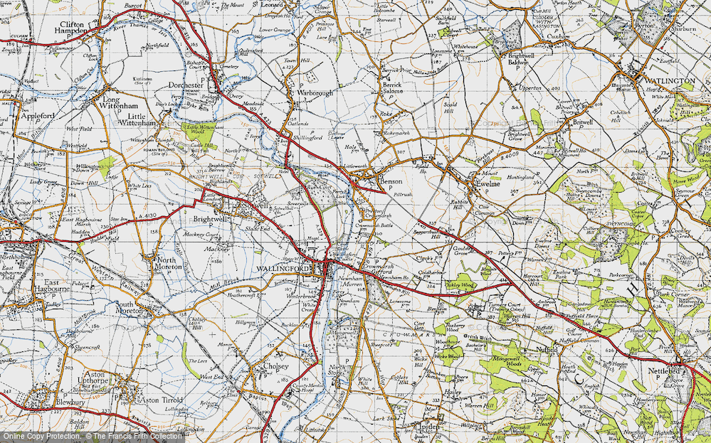 Old Map of Preston Crowmarsh, 1947 in 1947
