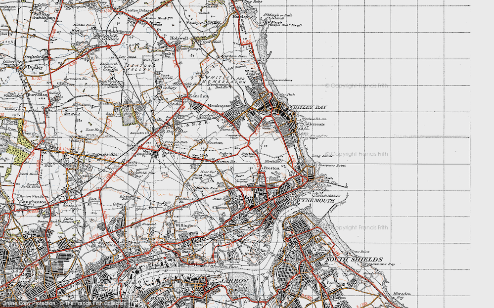 Old Map of Preston Grange, 1947 in 1947