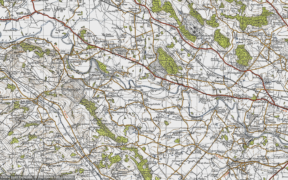 Old Map of Preston on Wye, 1947 in 1947