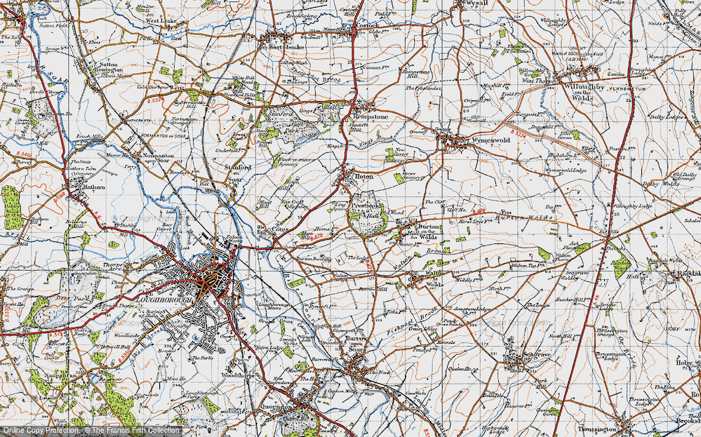 Old Map of Prestwold, 1946 in 1946