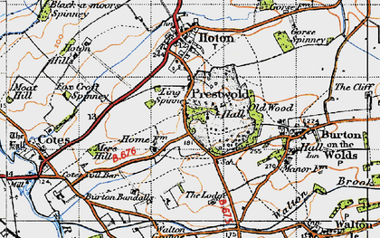 Old map of Prestwold in 1946