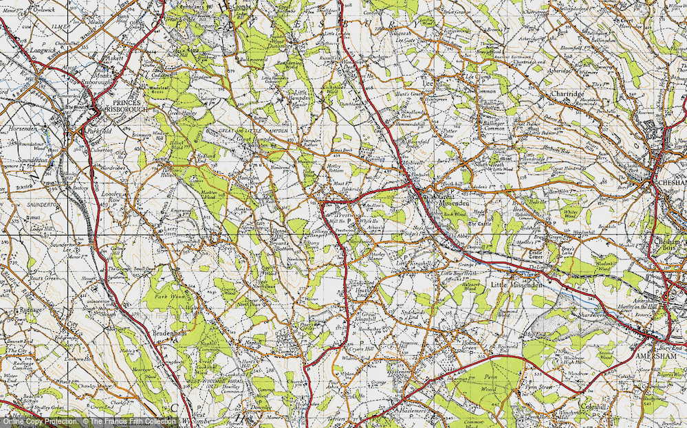 Old Map of Prestwood, 1947 in 1947