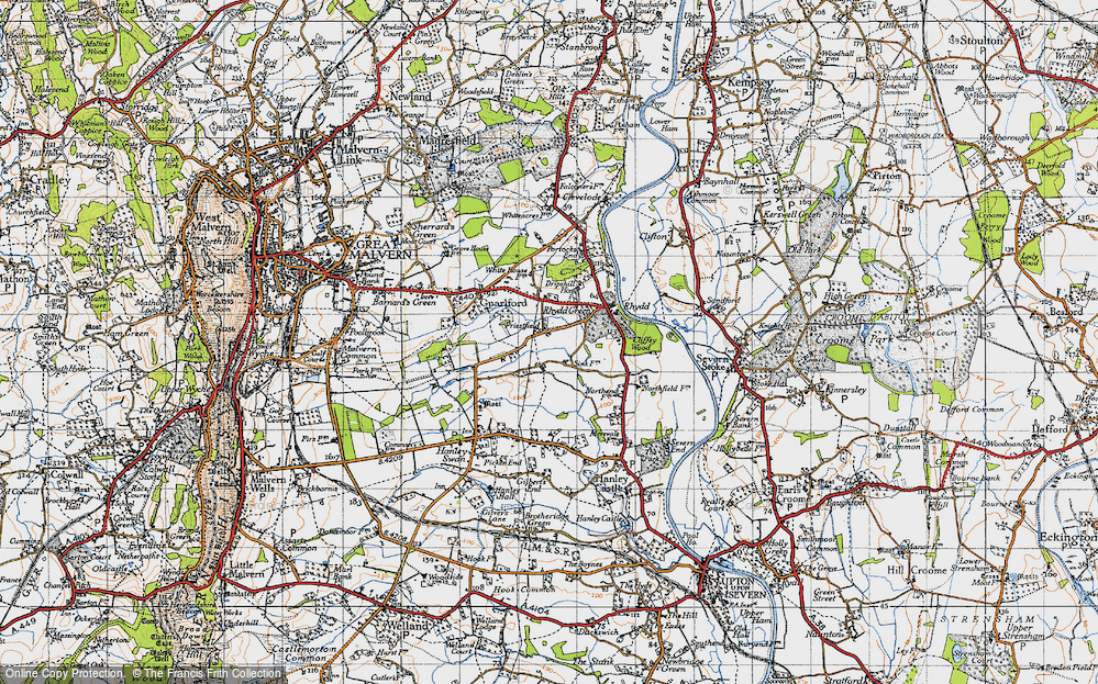 Old Map of Priestfield, 1947 in 1947