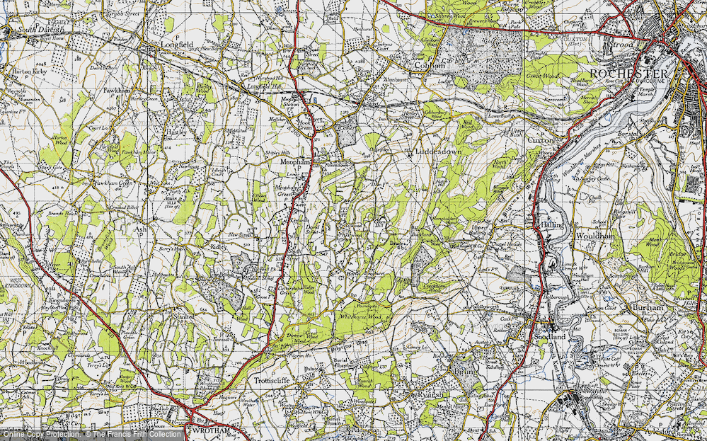 Old Map of Priestwood, 1946 in 1946