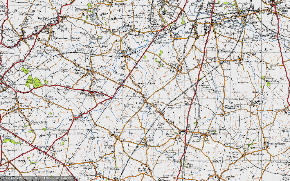Old Map of Primethorpe, 1946 in 1946