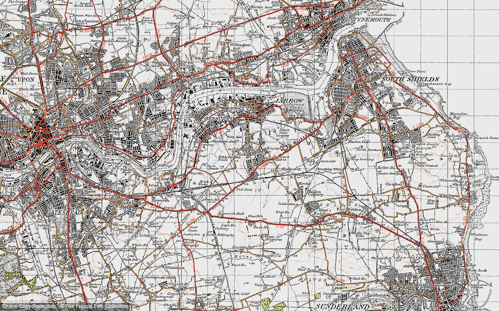 Old Map of Primrose, 1947 in 1947