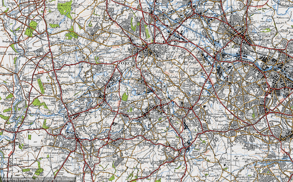Old Map of Primrose Hill, 1946 in 1946