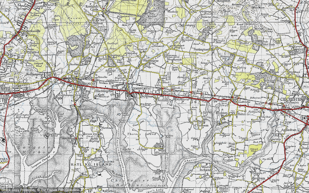 Old Map of Prinsted, 1945 in 1945