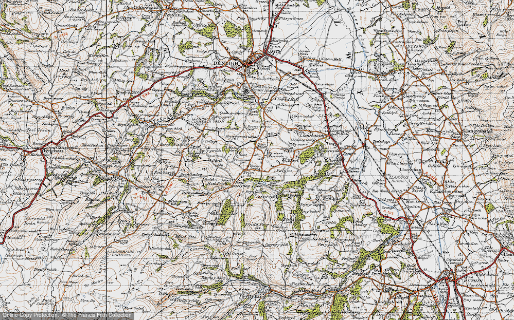 Old Map of Prion, 1947 in 1947