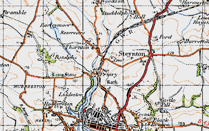 Old map of Priory in 1946