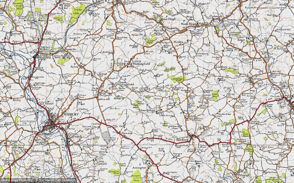 Old Map of Priory Green, 1946 in 1946