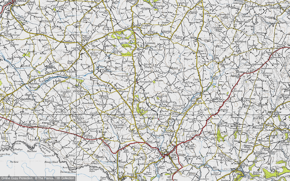 Old Map of Prospidnick, 1946 in 1946