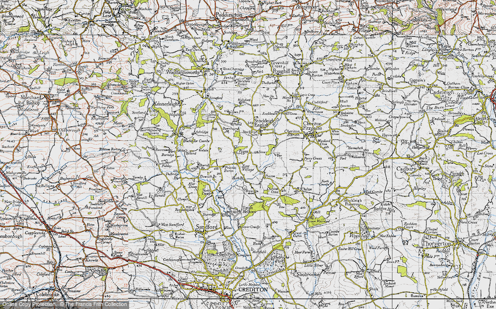 Old Map of Prowse, 1946 in 1946