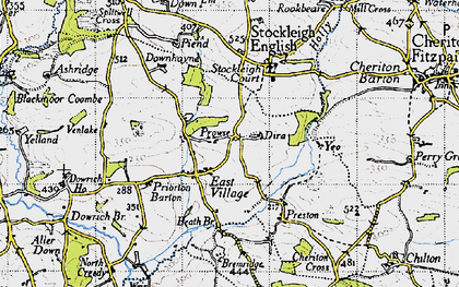 Old map of Prowse in 1946