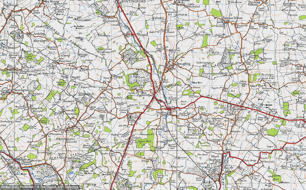 Old Map of Puckeridge, 1946 in 1946
