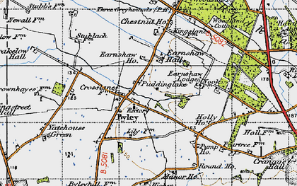 Old map of Puddinglake in 1947