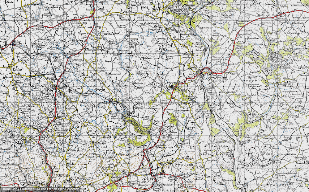 Old Map of Puddle, 1946 in 1946