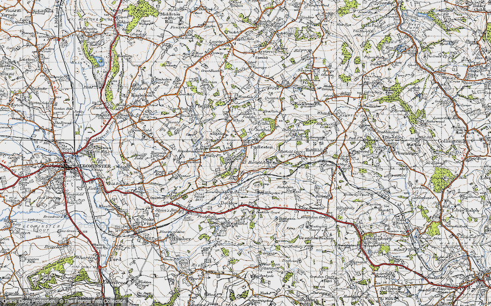 Old Map of Pudleston, 1947 in 1947