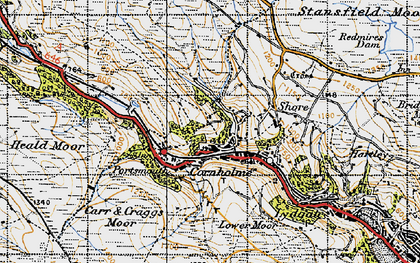 Old map of Pudsey in 1947