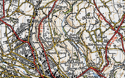 Old map of Pule Hill in 1947